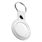 KeyBudz AirTag -pidike, nahka, 2 kpl, valkoinen