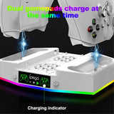 Ipega Xbox Series S -telakointiasema tuulettimella ja kuulokepidikkeellä