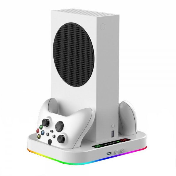Ipega Xbox Series S telakointiasema tuulettimella ja RGB-valaistuksella