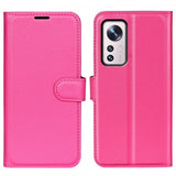 Xiaomi 12/12X Kotelo Litsi Magenta