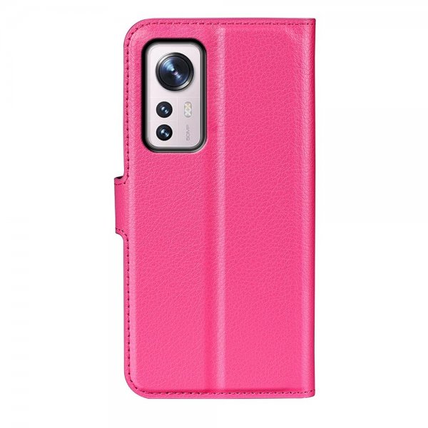 Xiaomi 12/12X Kotelo Litsi Magenta