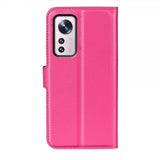 Xiaomi 12/12X Kotelo Litsi Magenta