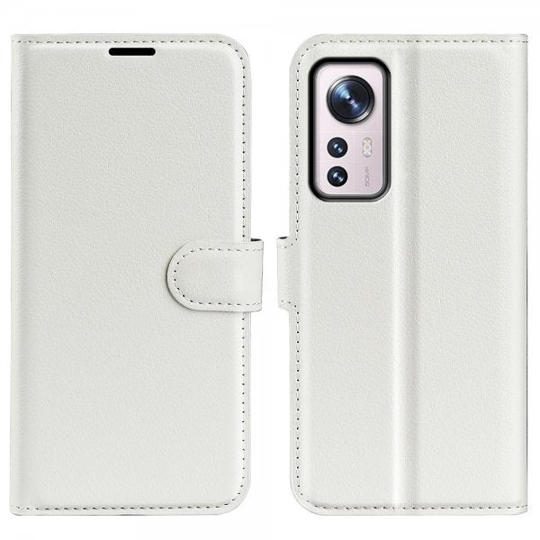 Xiaomi 12/12X Kotelo Litsi Valkoinen