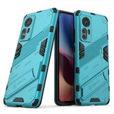 Xiaomi 12/12X Suojakuori jalustalla Syaani