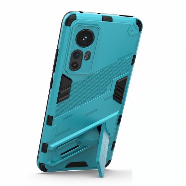 Xiaomi 12/12X Suojakuori jalustalla Syaani