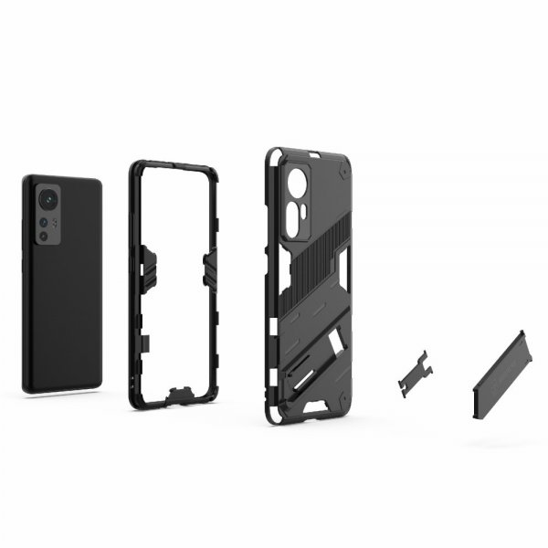 Xiaomi 12/12X Suojakuori jalustalla Syaani