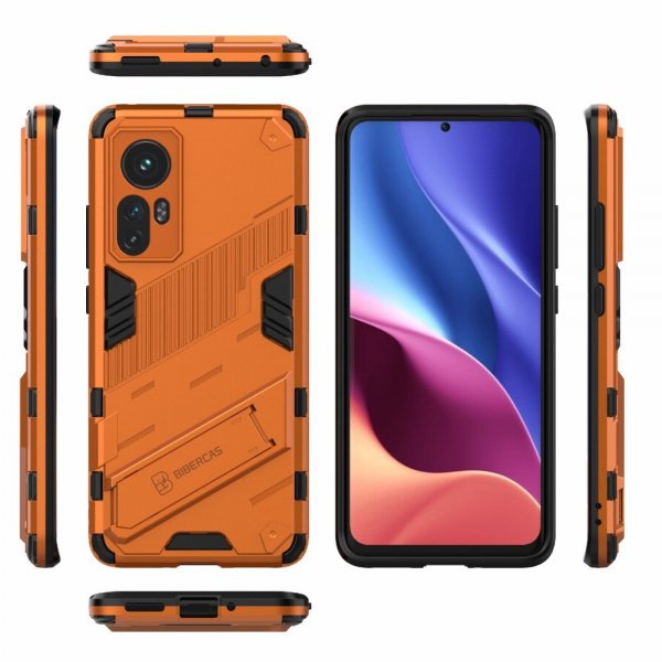 Xiaomi 12/12X Suojakuori jalustalla Oranssi