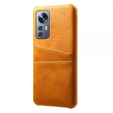 Xiaomi 12/12X Suojakuori kahdella korttipaikalla, vaaleanruskea
