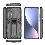 Xiaomi 12/12X Suojakuori Jalustatoiminto Musta
