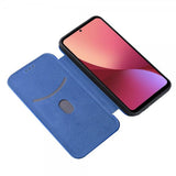 Xiaomi 12 Pro Kotelo Hiilikuitutekstuuri Sininen