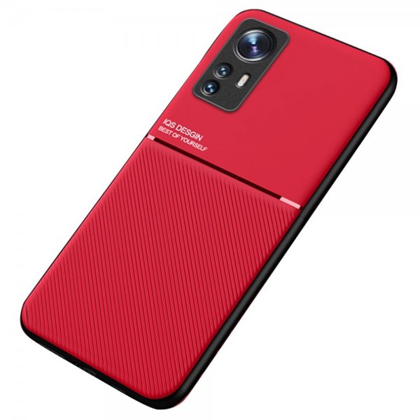 Xiaomi 12 Pro Kuoret Metallilevyllä Punainen