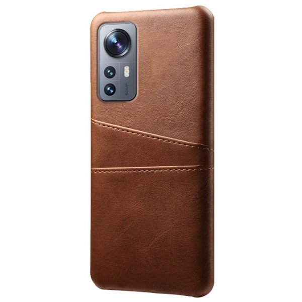 Xiaomi 12 Pro Suojakotelo kahdella korttipaikalla Ruskea
