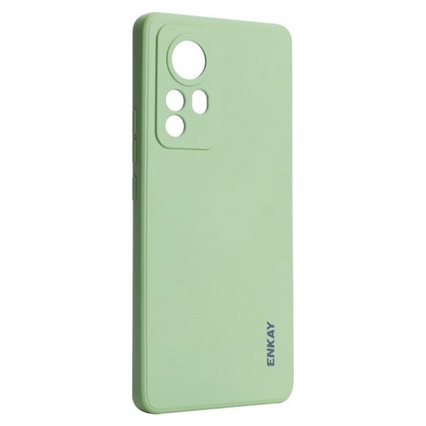 Enkay Xiaomi 12 Pro -silikonikuori, vaaleanvihreä