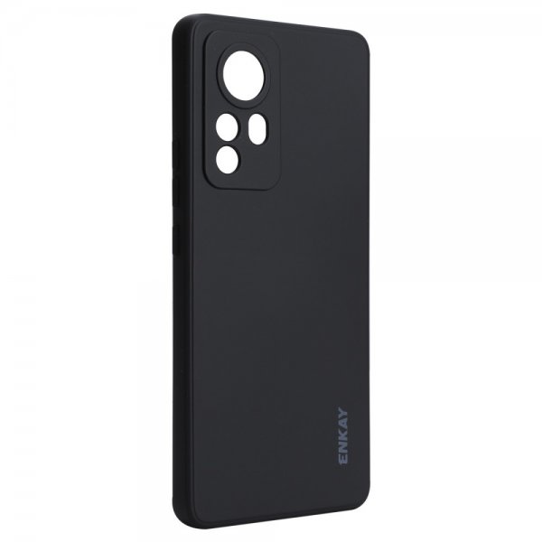 Enkay Xiaomi 12 Pro Kuori Silikoni Musta