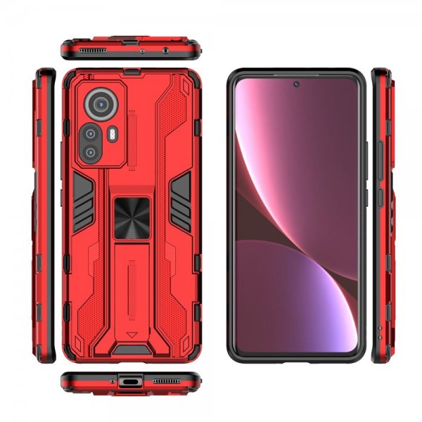 Xiaomi 12 Pro Kuoret Jalustatoiminnolla Punainen