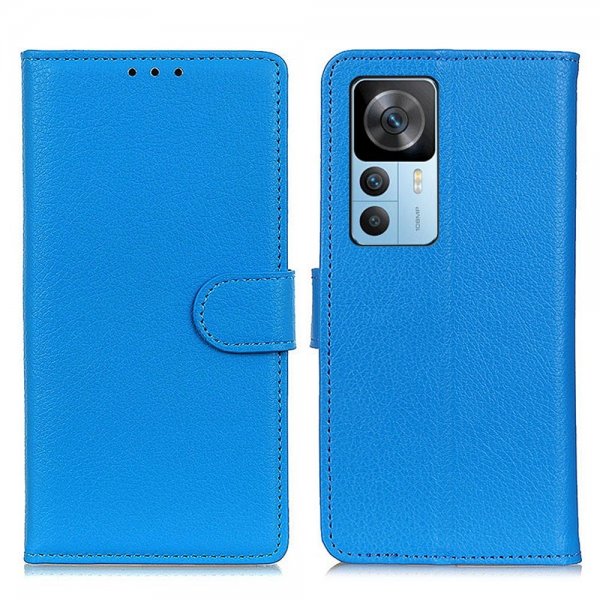Xiaomi 12T/12T Pro Litchi-kuori Sininen