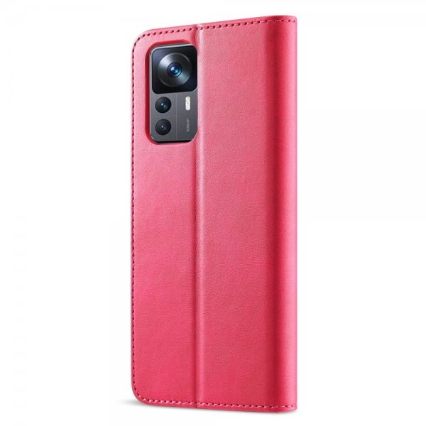 Lc.Imeeke Xiaomi 12T/12T Pro Kotelo Korttipaikalla Jalustatoiminnolla Ruusukulta