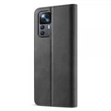 Lc.Imeeke Xiaomi 12T/12T Pro Kotelo korttipaikalla, jalustatoiminnolla, musta