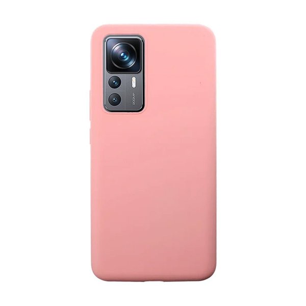 Xiaomi 12T/12T Pro Silikonikuori Vaaleanpunainen
