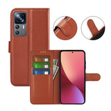 Xiaomi 12T/12T Pro Kotelo Jalustalla Ruskea