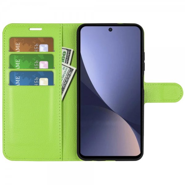 Xiaomi 13 Suojakuori Litchi Vihreä