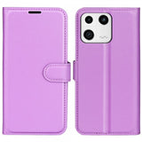Xiaomi 13 Litsi Nahka Suojakotelo Liila