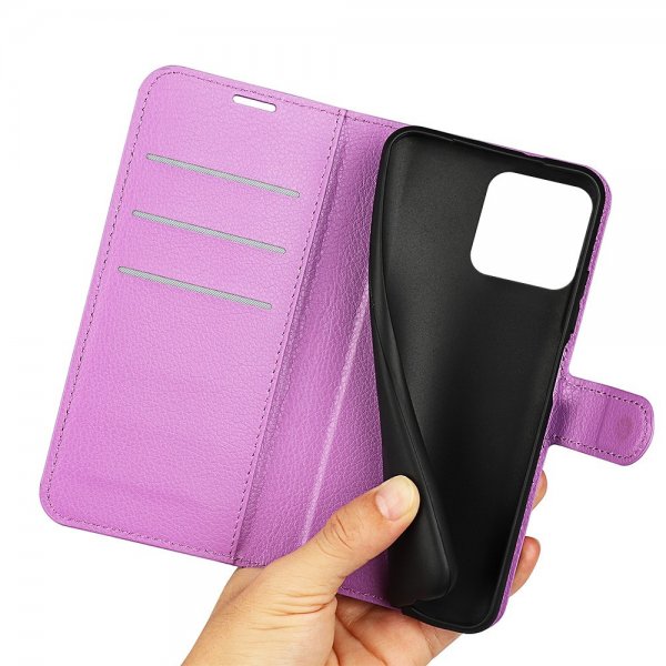 Xiaomi 13 Litsi Nahka Suojakotelo Liila