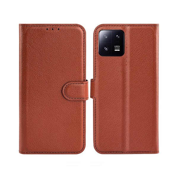 Xiaomi 13 Pro Kotelo Jalustalla Ruskea