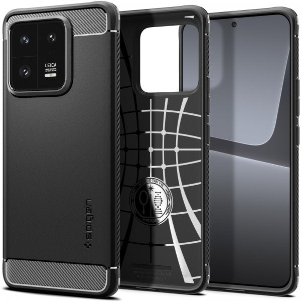 Spigen Xiaomi 13 Pro Suojakuori Rugged Armor Mattamusta
