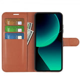Xiaomi 13T/13T Pro Kotelo Litsi Ruskea