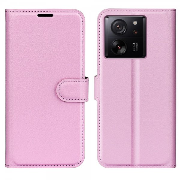 Xiaomi 13T/13T Pro Litsi-kuvioinen vaaleanpunainen kotelo