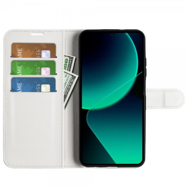 Xiaomi 13T/13T Pro Kotelo Litsi Valkoinen