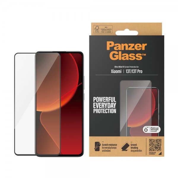 PanzerGlass Xiaomi 13T/13T Pro -näytönsuoja Ultra-Wide Fit