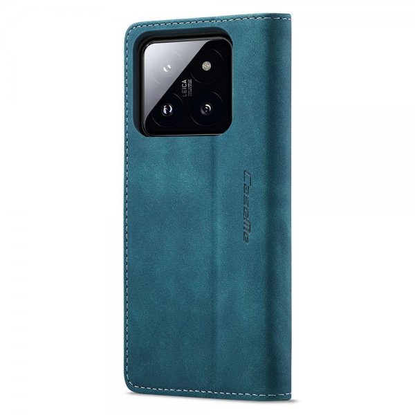 CaseMe Xiaomi 14 Retro Flip Sininen
