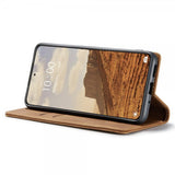 CaseMe Xiaomi 14 Retro Flip Ruskea