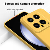 Xiaomi 14 Silikonisuojakuori hihnalla Keltainen