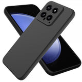 Xiaomi 14 Silikoninen suojakuori hihnalla, musta