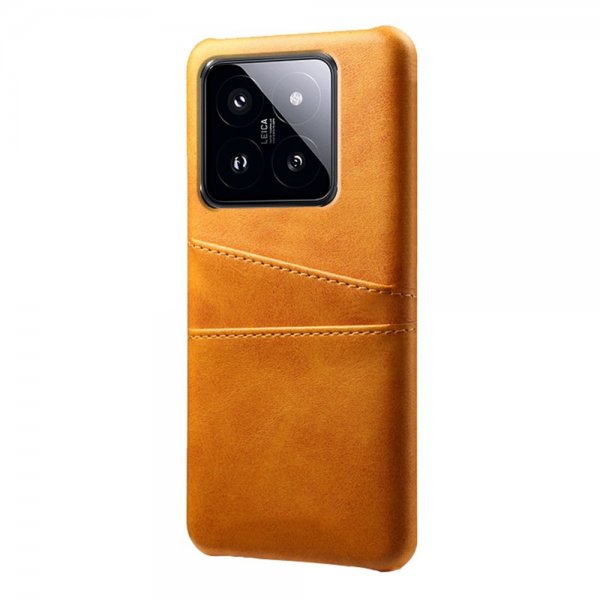 Xiaomi 14 Suojakotelo kahdella korttipaikalla Oranssi