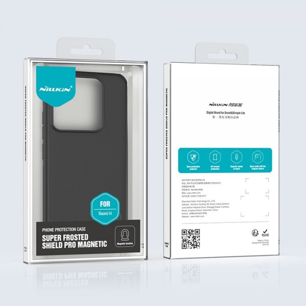 Nillkin Xiaomi 14 Kuori Super Frosted Shield Pro MagSafe Vihreä