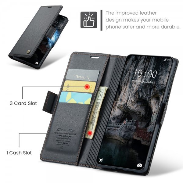 CaseMe Xiaomi 14T Suojakotelo 023 Series Musta