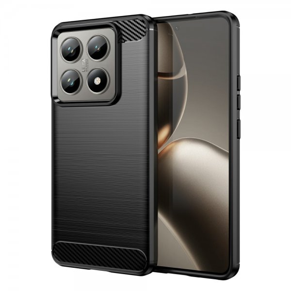 Xiaomi 14T Kuori Harjattu hiilikuitutekstuuri Musta