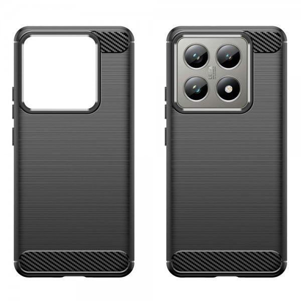 Xiaomi 14T Kuori Harjattu hiilikuitutekstuuri Musta