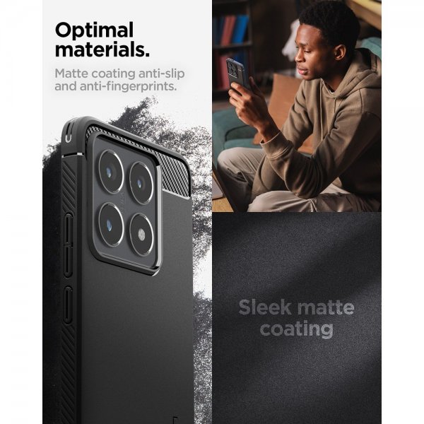 Spigen Xiaomi 14T Kuori Rugged Armor Matte Black