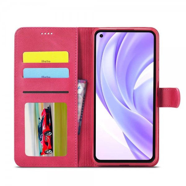 Lc.Imeeke Xiaomi Mi 11 Suojakotelo korttipaikalla Magenta