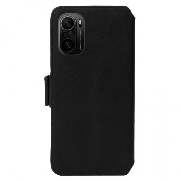 Krusell Xiaomi Mi 11i -kotelo Leather PhoneWallet, musta