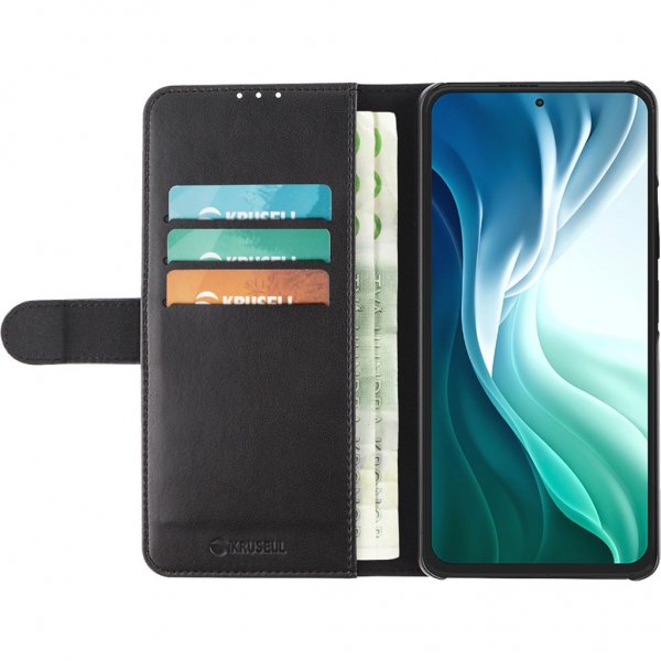 Krusell Xiaomi Mi 11i Kotelo PhoneWallet Musta