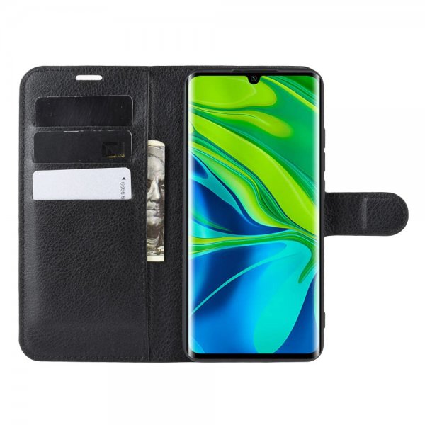 Xiaomi Mi Note 10 / Mi Note 10 Pro Kotelo Litsi Musta
