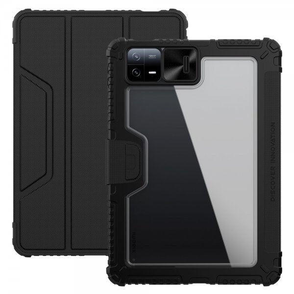 Nillkin Xiaomi Pad 6 Bumper Leather Case Pro, musta