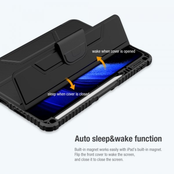 Nillkin Xiaomi Pad 6 Bumper Leather Case Pro, musta