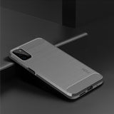 Mofi Xiaomi Poco M3 kuori harjattua hiilikuitua, harmaa